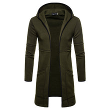 Load image into Gallery viewer, Mens New Style Autumn Winter Coat Warm  Trench New Fashion Long Overcoat Casual Solid Outwear Cardigan
