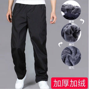Men's Sweatpant Trousers Autumn Winter Plus Velvet Warm